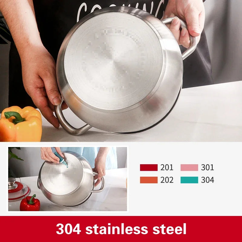 stainless steel Thickened soup pot