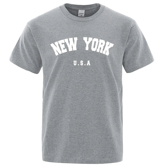 เสื้อยืดพิมพ์ลาย New York City Street สำหรับผู้ชาย