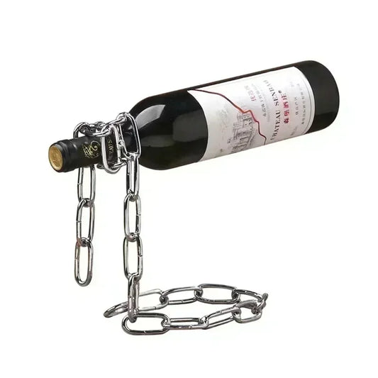 Magical Floating iron Chain Wine Racks