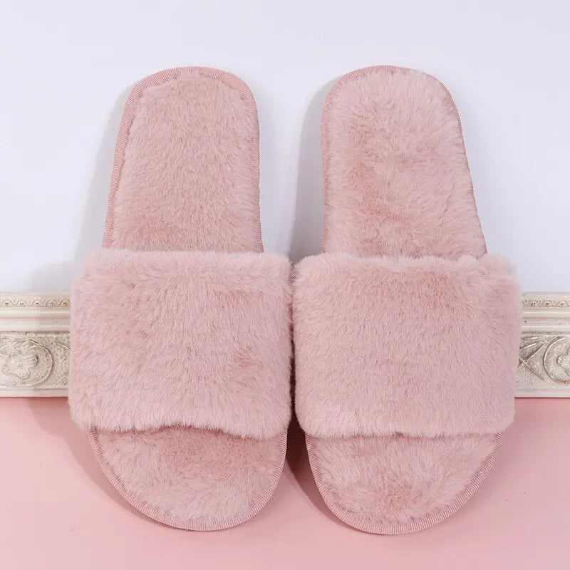 Furry Casual Indoor Slippers