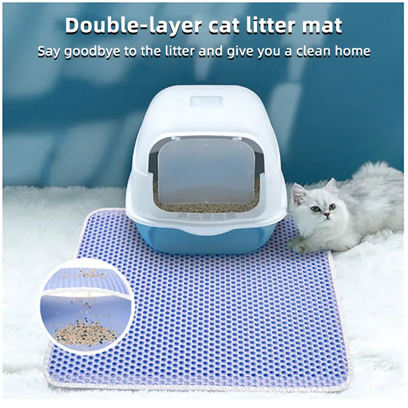 Cat Double Layer Waterproof Litter Mat